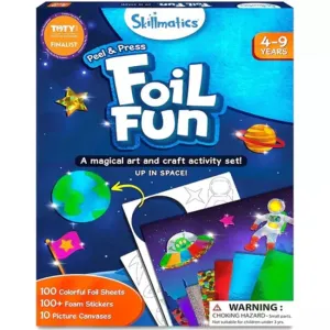 Skillmatics Foil Fun: Up in Space No Mess Art Kit (Ages 4-9)