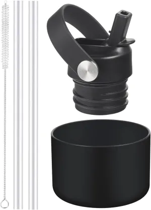Straw Lid fits Hydro Flask Standard Mouth, 21 24 oz, Sports Flex Cap Water Bottle Accessories Replacement Top