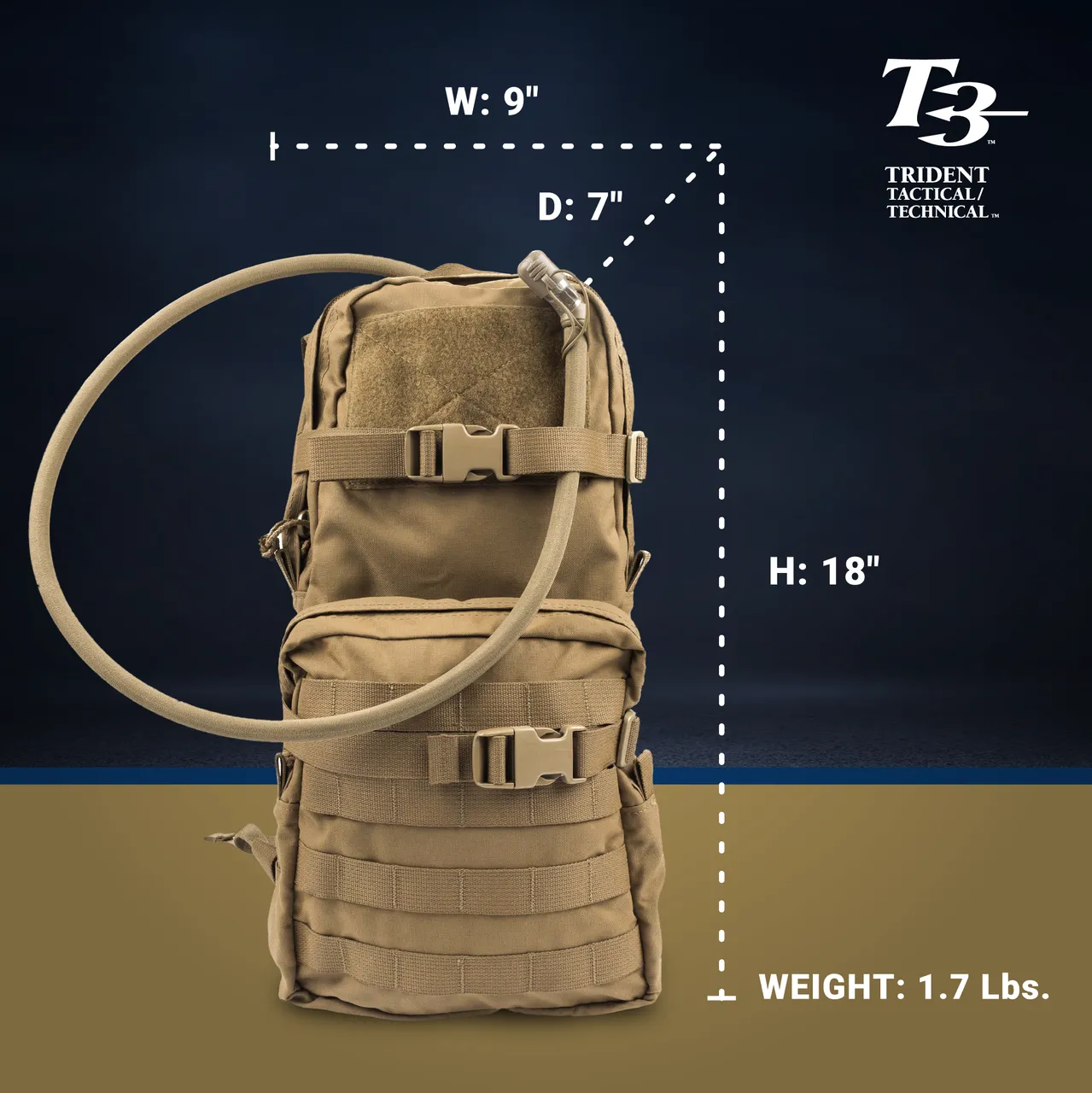 T3 MOLLE Assault Backpack - FINAL SALE