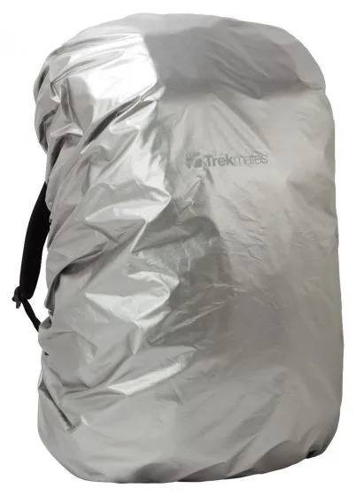 Trekmates Reversible Rucksack Rain Cover (15L)(Silver/Dark Grey)
