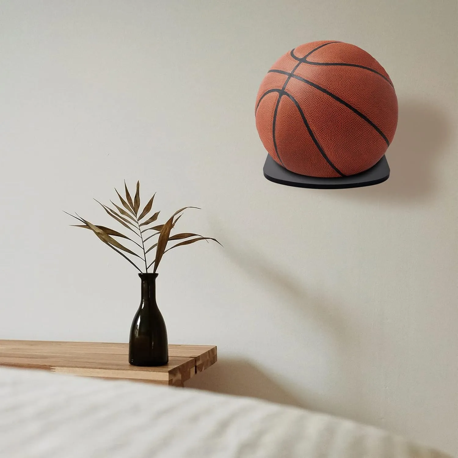 TRINENOX Ball Rack, Acrylic Display Stand, Basketball Soccer Volleyball Rugby Football Holder