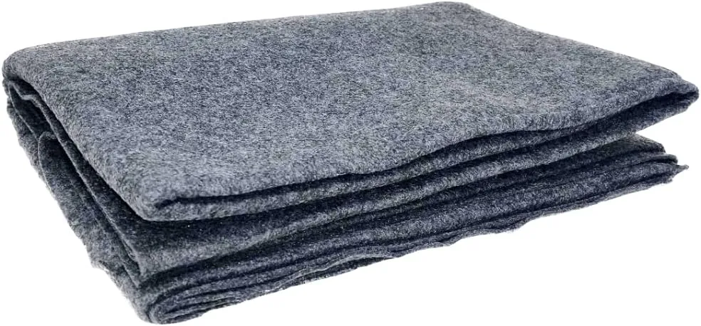 Vakly 2 Pack Emergency Throw Blanket [80x40] Disposable Fleece Military Cover  for Traveling, Camping, Car, Outdoor Survival, Homeless Shelters & Everyday Use (2, Gray, 40" x 80")