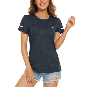 Women's Hiking Running Quick Dry Crew Neck Shirts