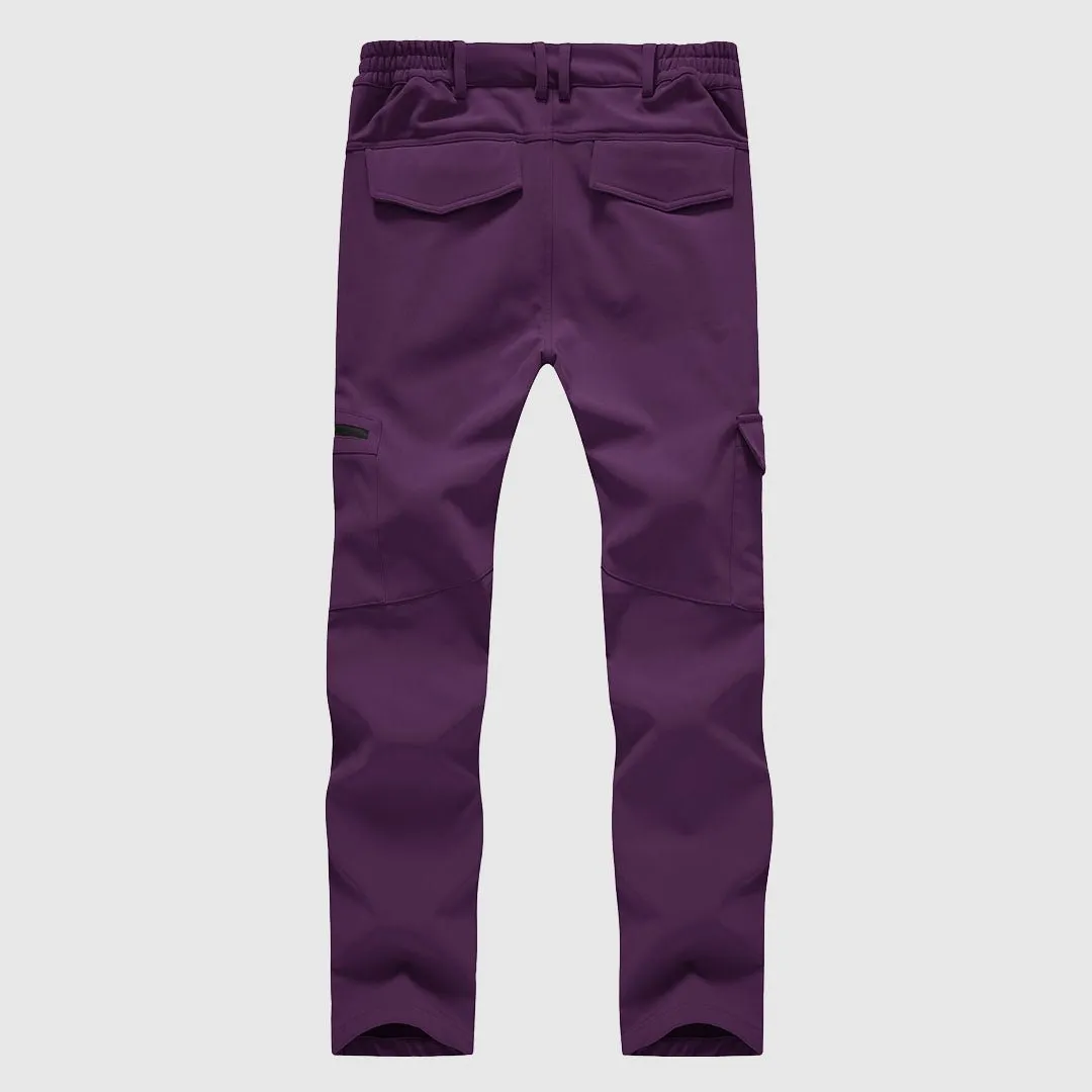 Women's Outdoor Hiking Fleece Lining Cargo Pants