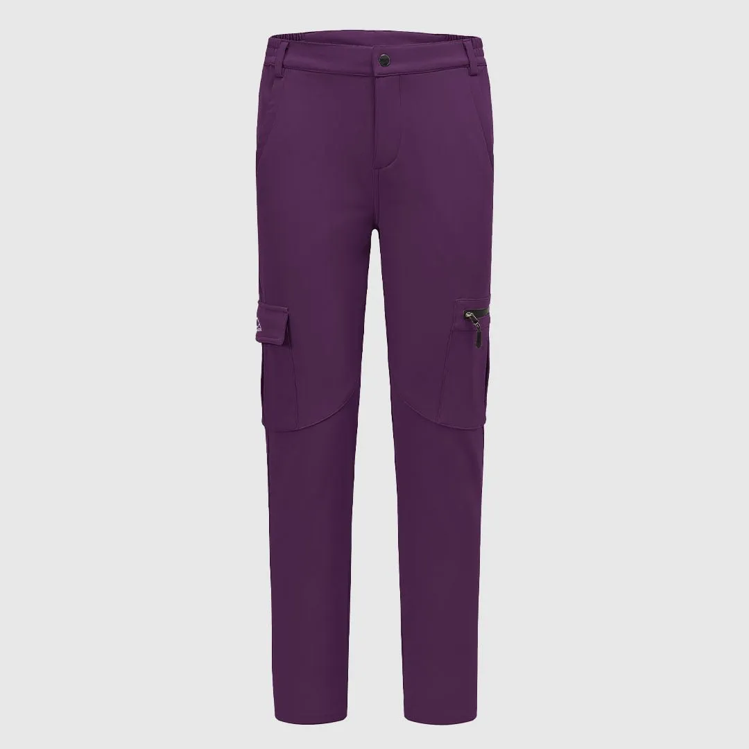 Women's Outdoor Hiking Fleece Lining Cargo Pants