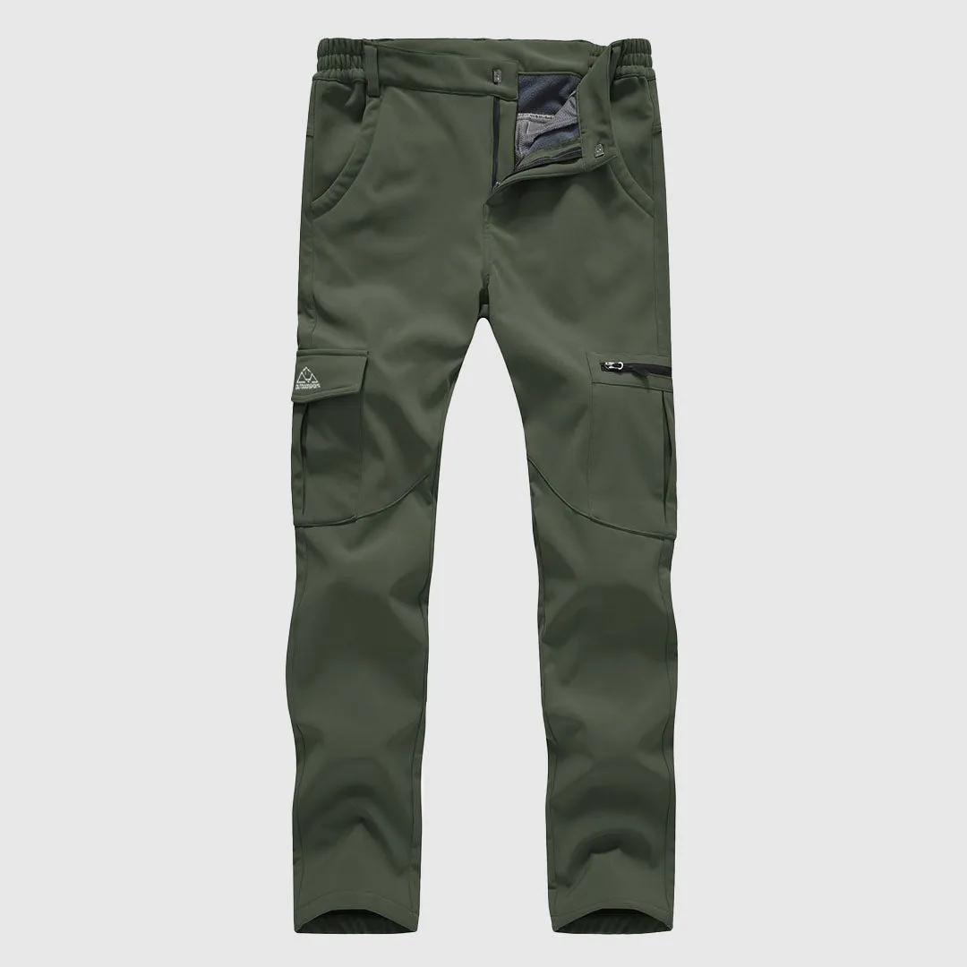 Women's Outdoor Hiking Fleece Lining Cargo Pants
