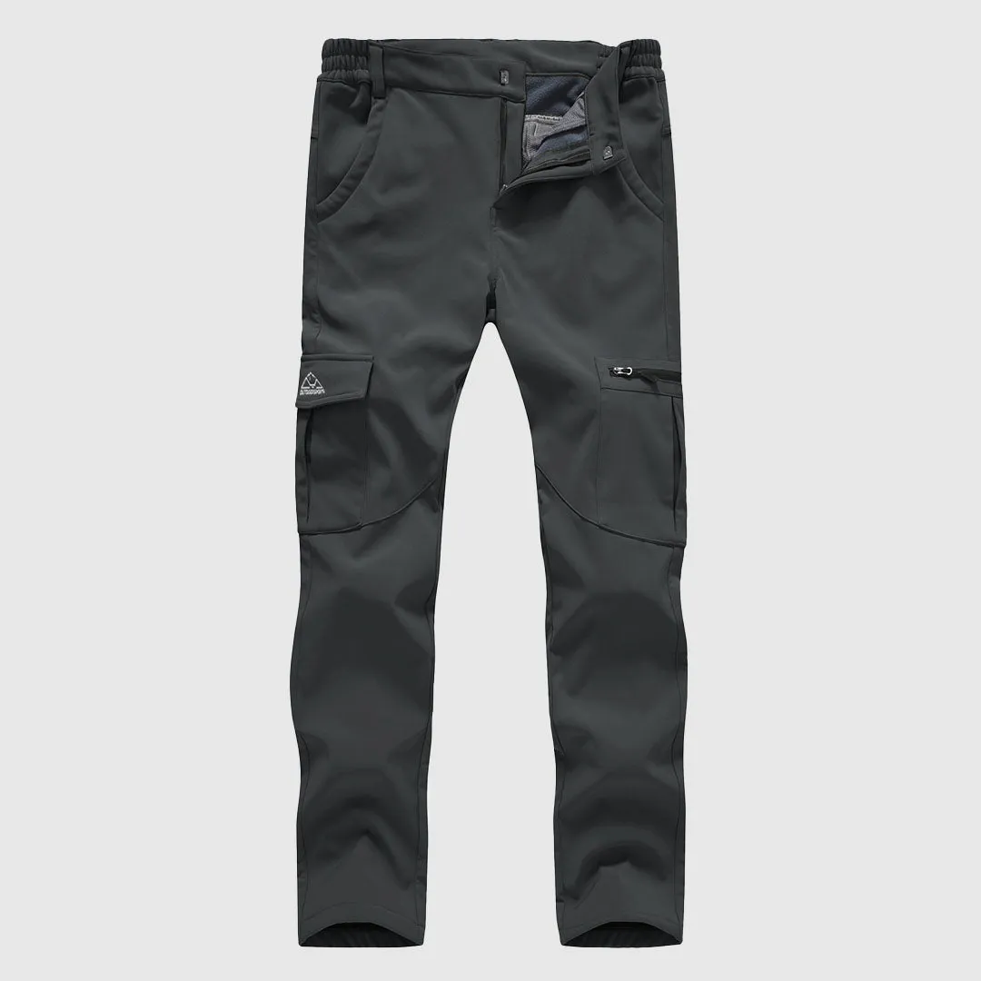 Women's Outdoor Hiking Fleece Lining Cargo Pants