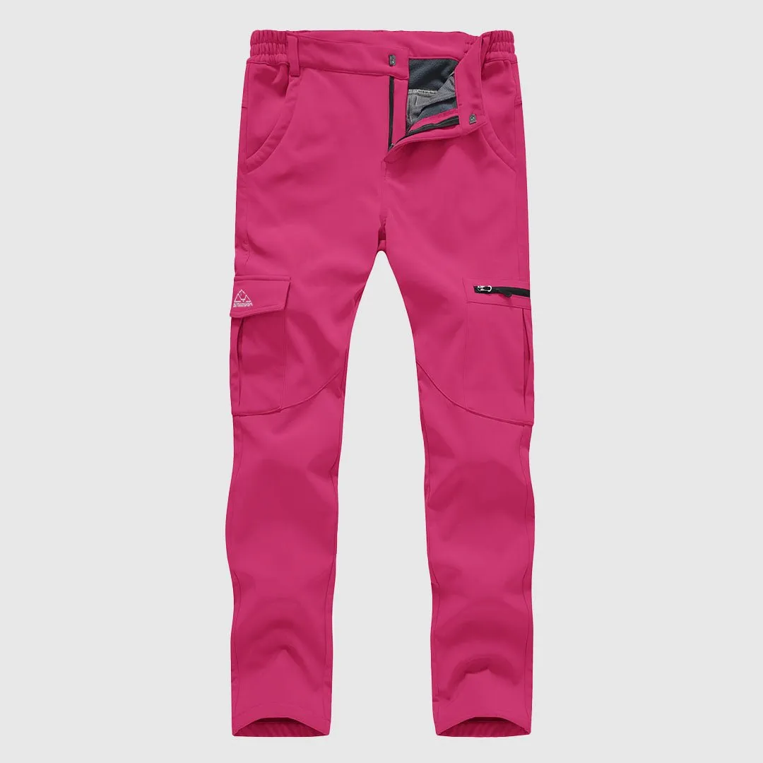Women's Outdoor Hiking Fleece Lining Cargo Pants