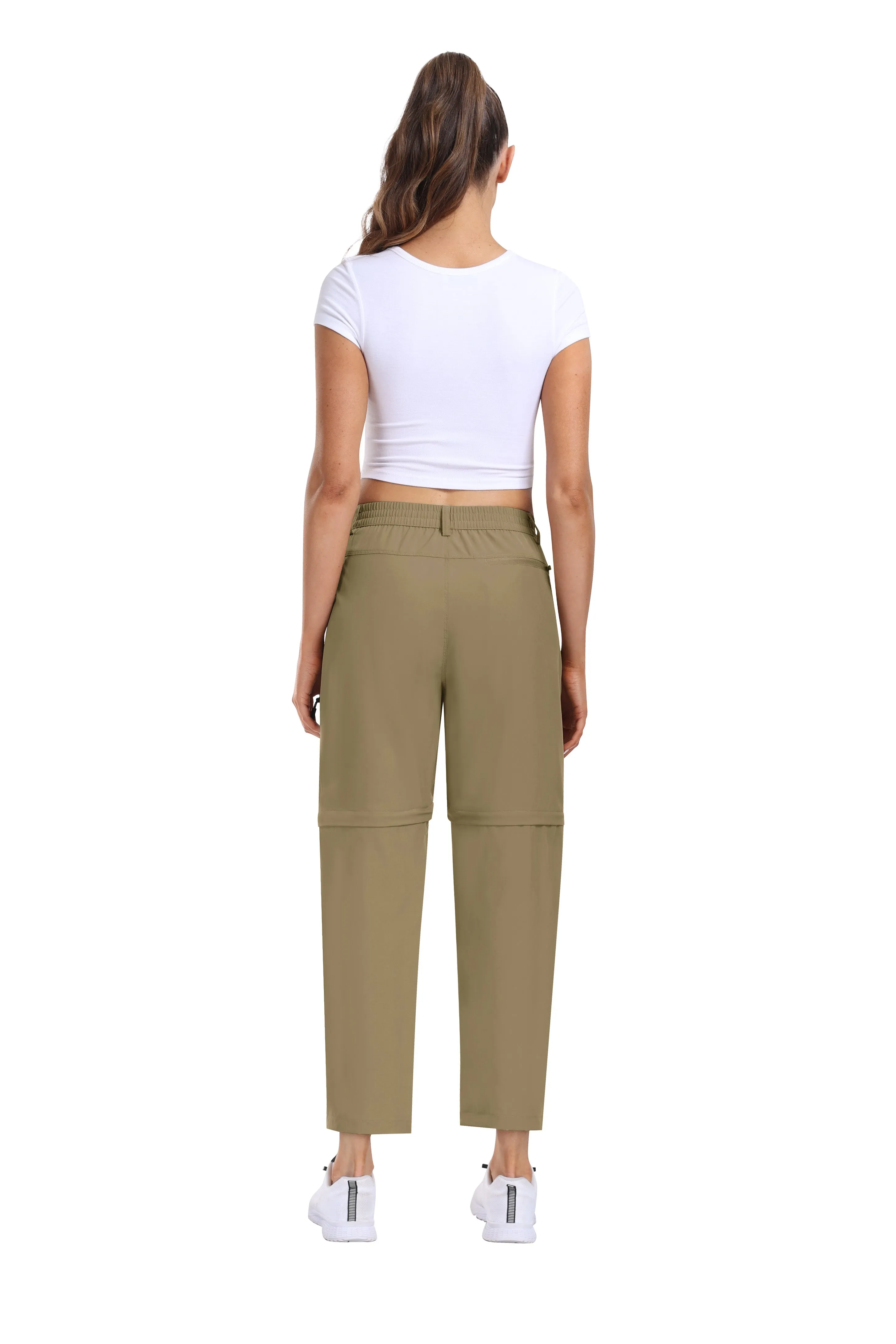 Women's spring, summer and fall outdoor hiking pants/shorts double wear patchwork pants
