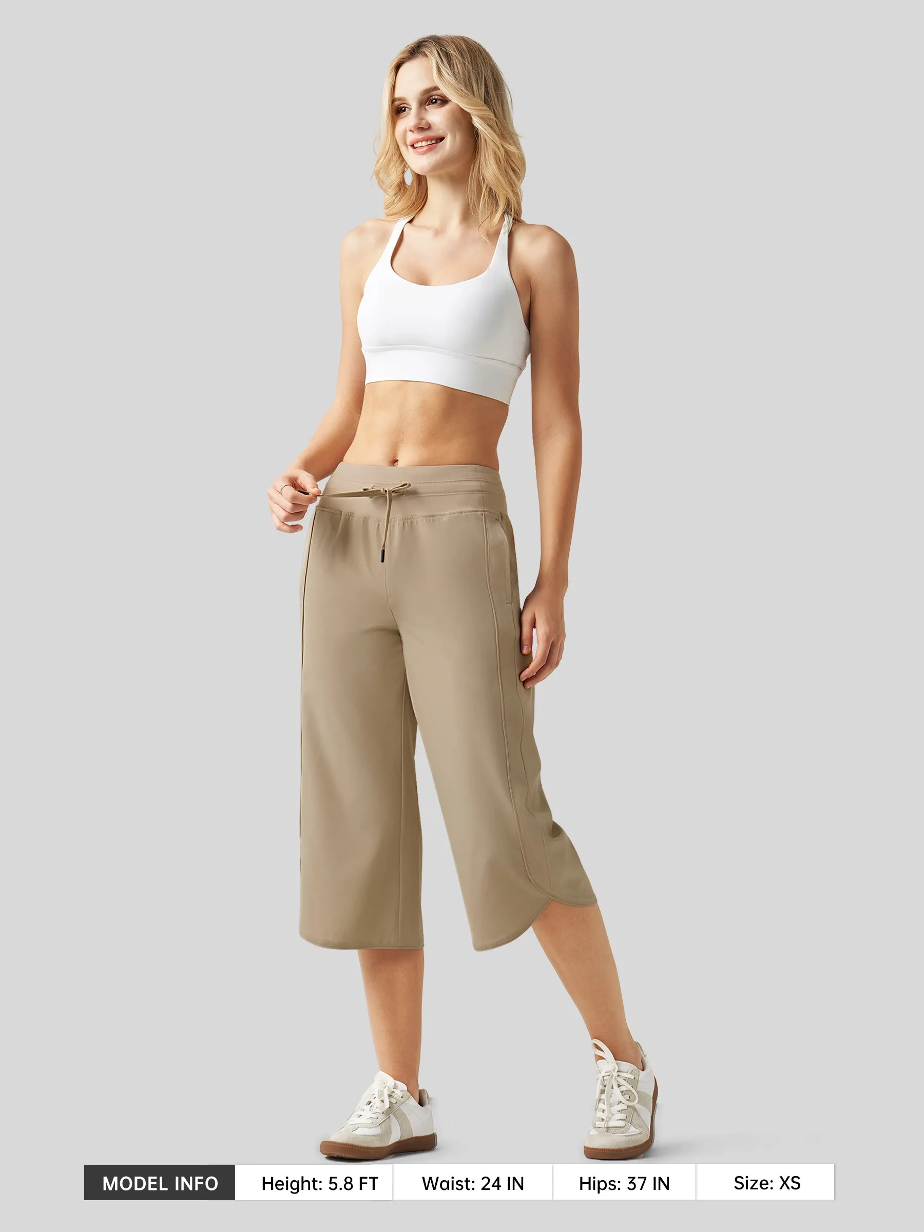 Women's Ultra-soft Wide Leg Capri
