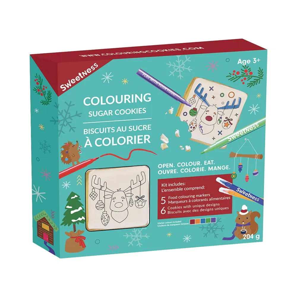 Woodland Animals Colouring Sugar Cookie Kit
