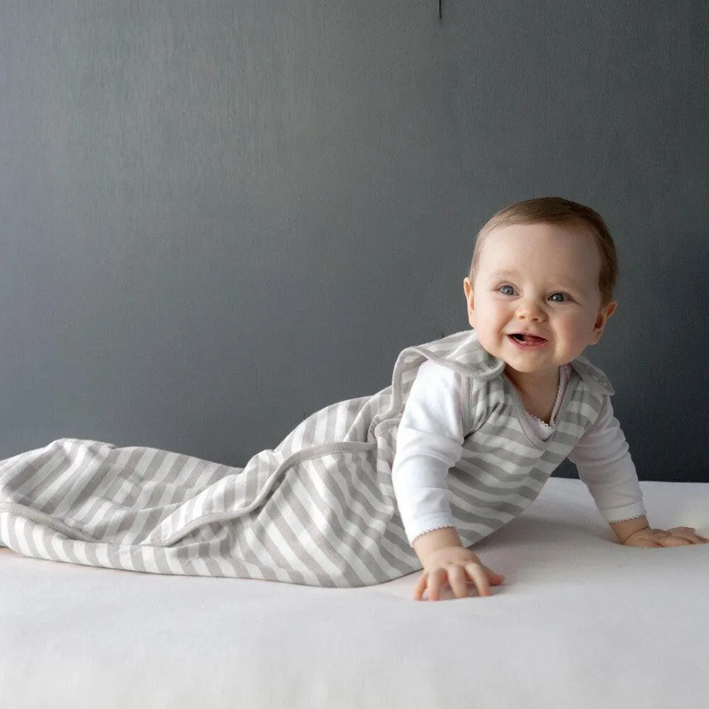 Woolbabe 3 Seasons Front Zip Merino/Organic Cotton Sleeping Bag - Pebble