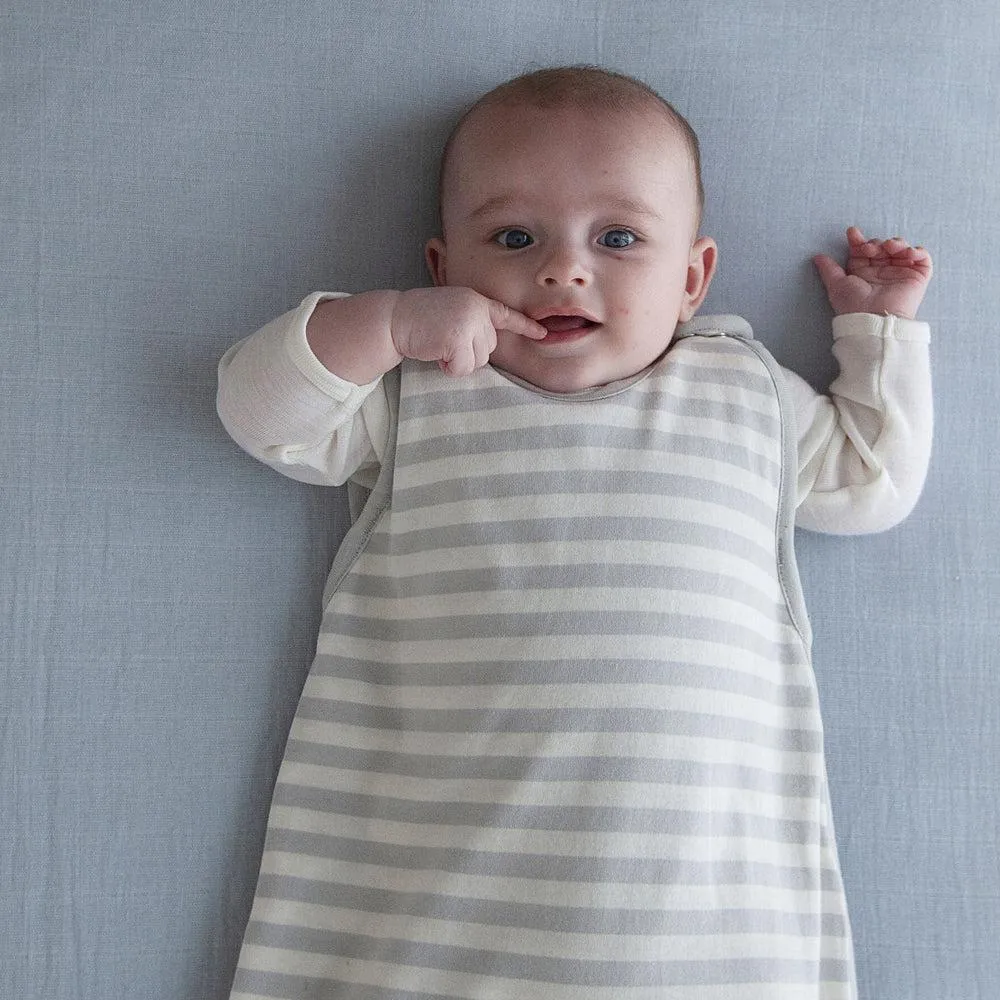 Woolbabe 3 Seasons Front Zip Merino/Organic Cotton Sleeping Bag - Pebble