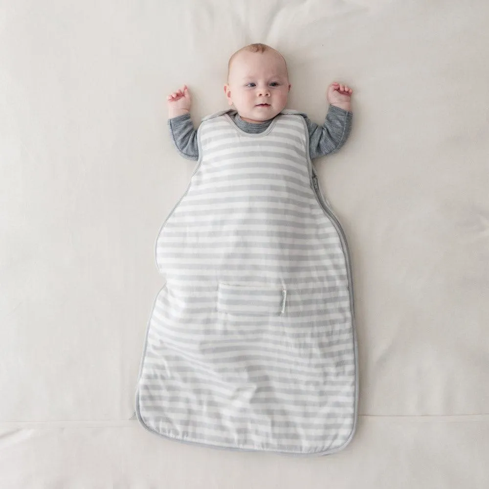 Woolbabe 3 Seasons Front Zip Merino/Organic Cotton Sleeping Bag - Pebble