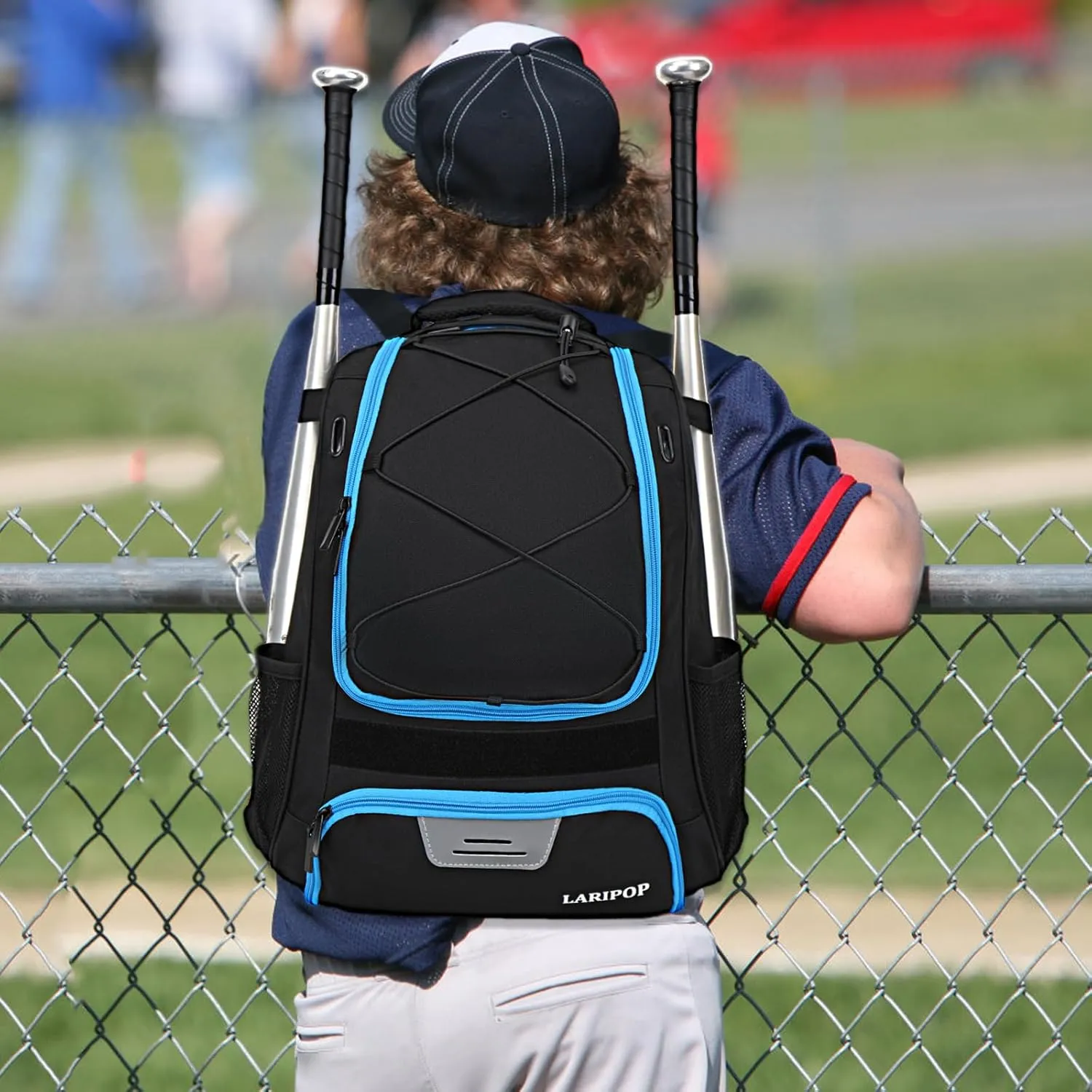Youth Baseball Bag - Bat Backpack for Baseball, T-Ball & Softball Equipment & Gear, Bat & Glove Holder Gift